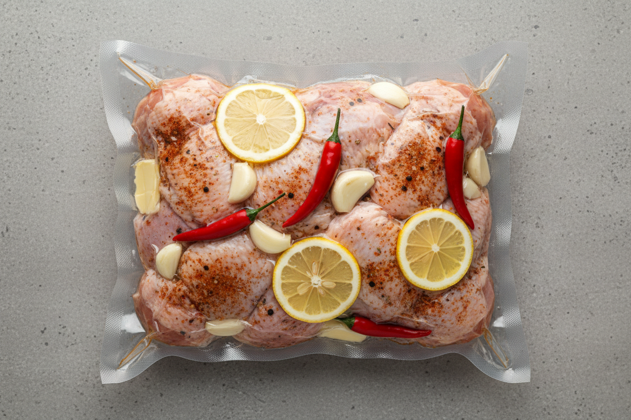 Sous Vide Spicy Honey Chicken Wings